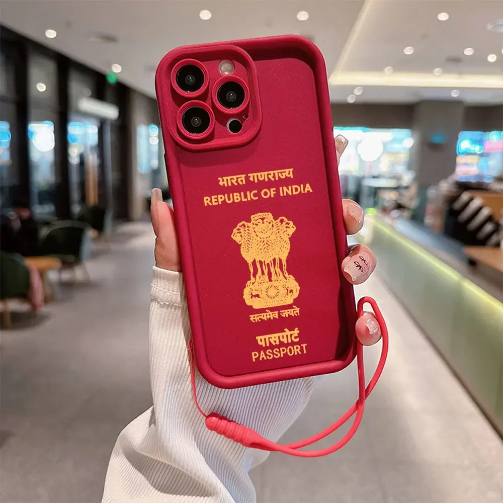 India Passport iPhone Case