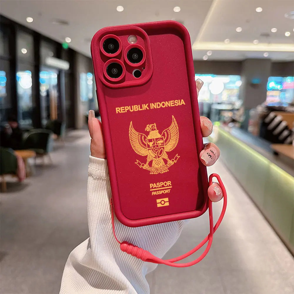 Indonesia Passport iPhone Case