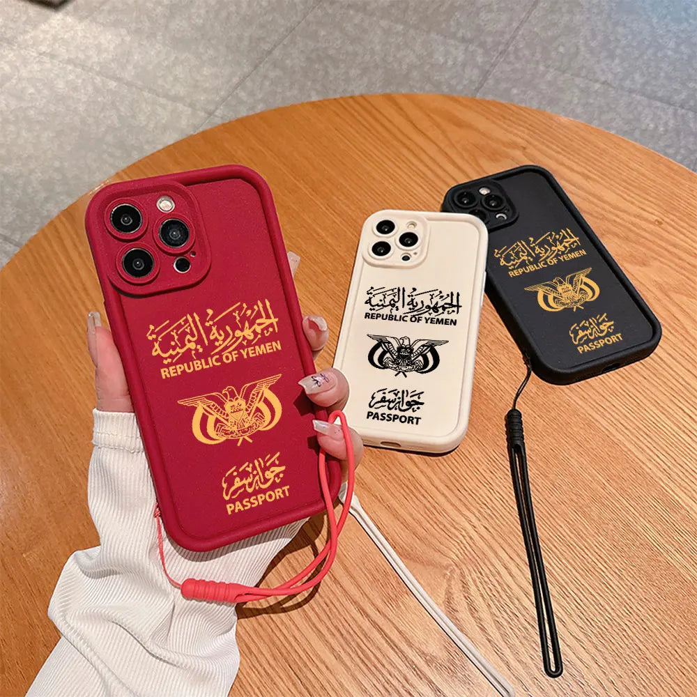 Yemen Passport iPhone Case