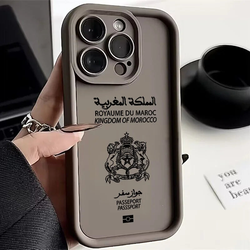 Morocco Passport iPhone Case