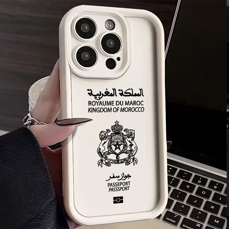 Morocco Passport iPhone Case