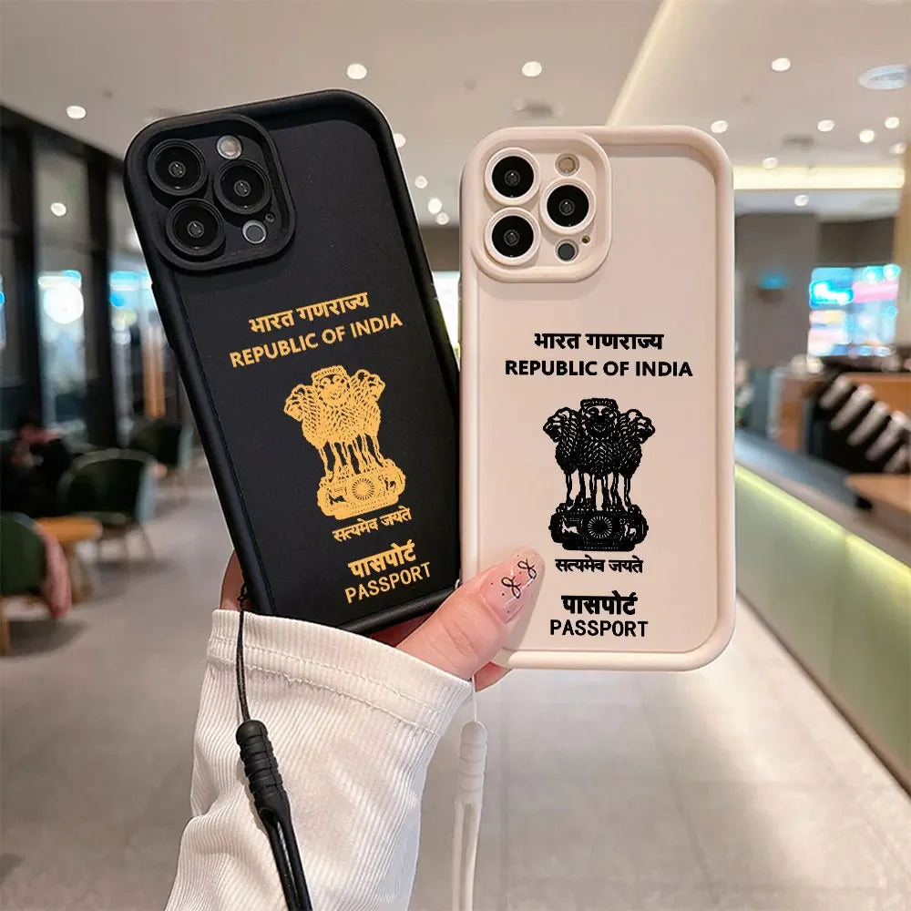 India Passport iPhone Case