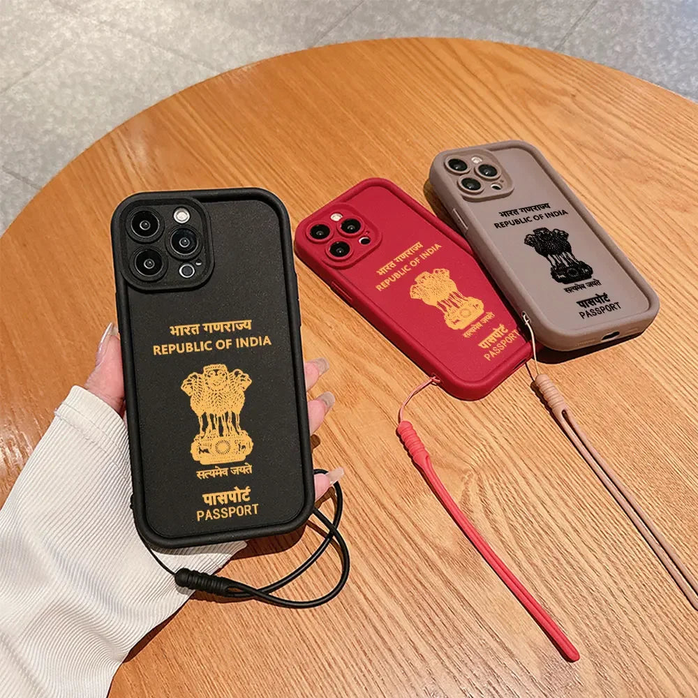 India Passport iPhone Case