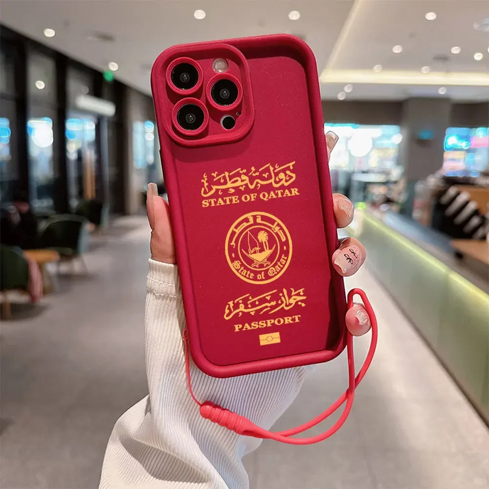 Qatar Passport iPhone Case