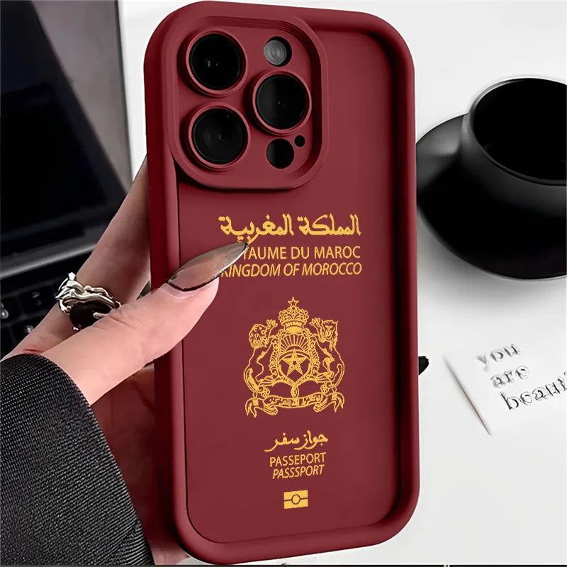 Morocco Passport iPhone Case