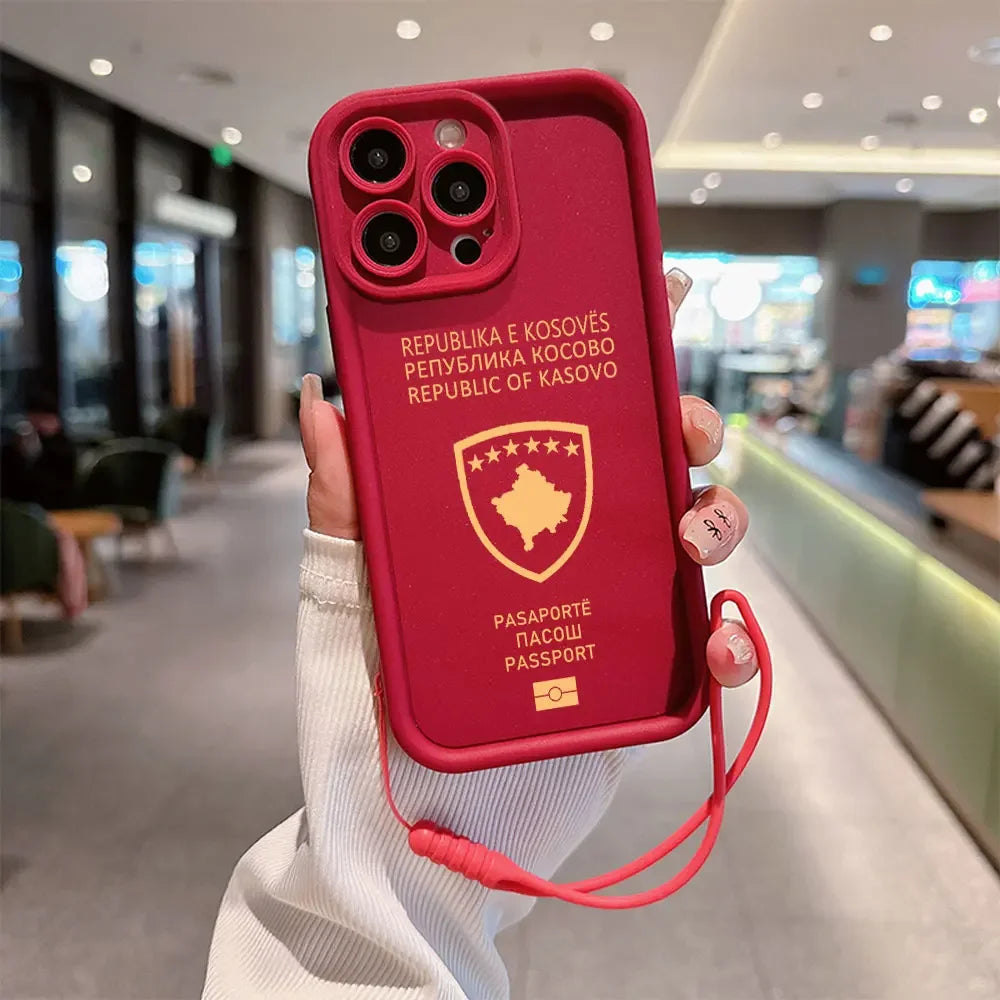 Kosovo Passport iPhone Case